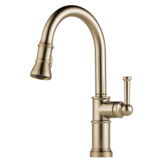 Brizo Artesso 63025LF Single Handle Pull-Down Kitchen Faucet, luxe gold - view 2