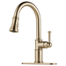 Brizo Artesso 63025LF Single Handle Pull-Down Kitchen Faucet, luxe gold - view 3