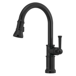 Brizo Artesso 63025LF Single Handle Pull-Down Kitchen Faucet, matte black - view 2