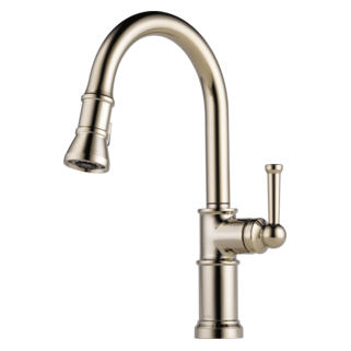 Brizo Artesso 63025LF Single Handle Pull-Down Kitchen Faucet, polished nickel - view 2