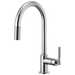 Brizo Litze 63043LF Pull-Down Faucet with Arc Spout and Knurled Handle, chrome