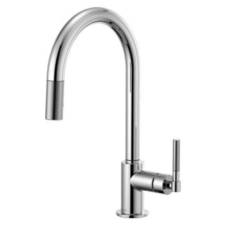 Brizo Litze 63043LF Pull-Down Faucet with Arc Spout and Knurled Handle, chrome - view 2