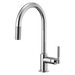 Brizo Litze 63043LF Pull-Down Faucet with Arc Spout and Knurled Handle, chrome - view 2