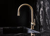 Brizo Litze 63043LF Pull-Down Faucet with Arc Spout and Knurled Handle, luxe gold - view 5