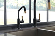 Brizo Litze 63043LF Pull-Down Faucet with Arc Spout and Knurled Handle, matte black luxe gold - view 4