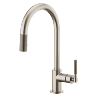 Brizo Litze 63043LF Pull-Down Faucet with Arc Spout and Knurled Handle, stainless - view 2