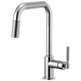 Brizo Litze 63053LF Pull-Down Faucet with Square Spout and Knurled Handle, chrome