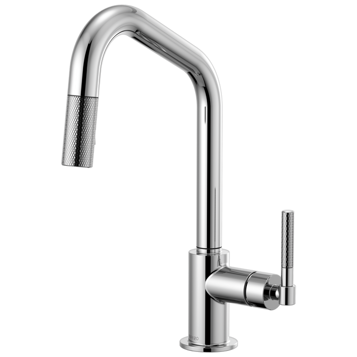 Brizo Litze 63063LF Pull-Down Faucet with Angled Spout and Knurled Handle