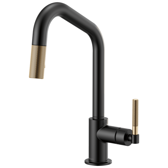Brizo Litze 63063LF Pull-Down Faucet with Angled Spout and Knurled Handle