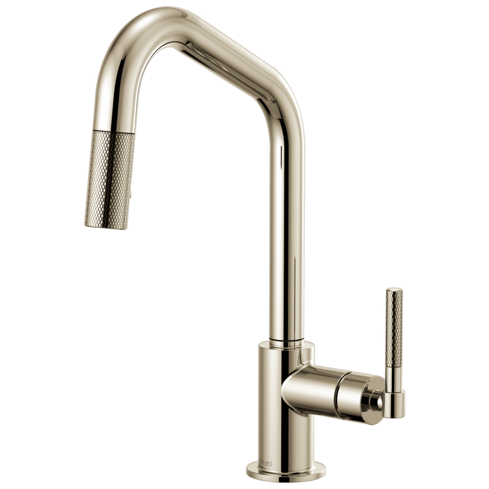 Brizo Litze 63063LF Pull-Down Faucet with Angled Spout and Knurled Handle