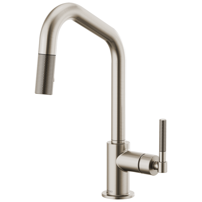 Brizo Litze 63063LF Pull-Down Faucet with Angled Spout and Knurled Handle