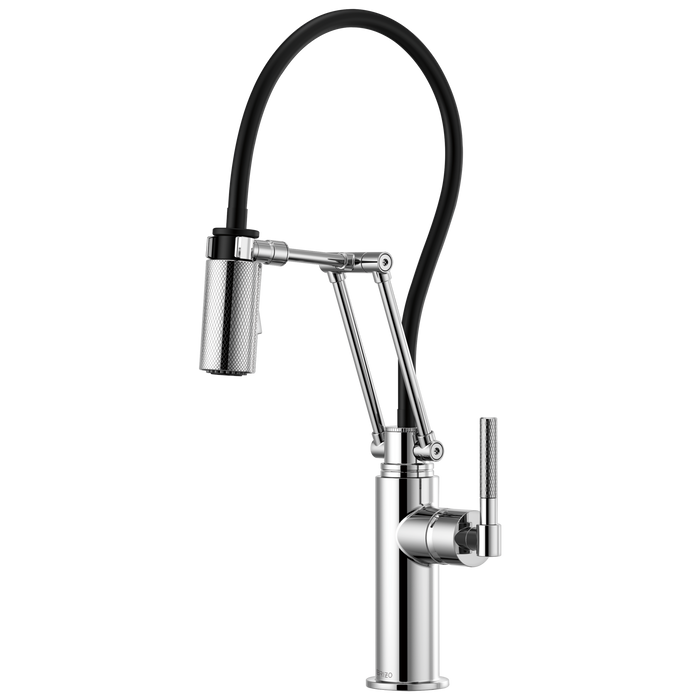 Brizo Litze 63243LF Articulating Faucet with Knurled Handle, chrome