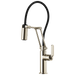 Brizo Litze 63244LF Articulating Faucet with Industrial Handle, polished nickel