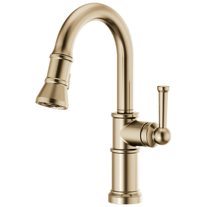 Brizo Artesso 63925LF Pull-Down Prep Faucet, luxe gold