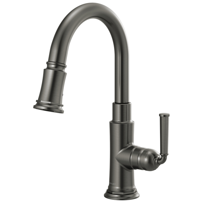 Brizo Rook 63974LF Pull-Down Prep Faucet, luxe steel