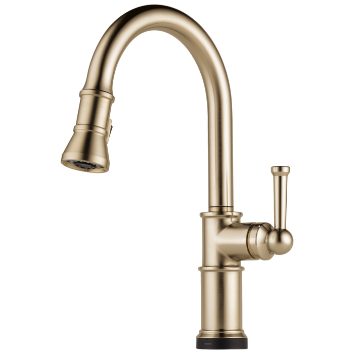 Brizo Artesso 64025LF Single Handle Pull-Down Kitchen Faucet with SmartTouch(R) Technology, luxe gold