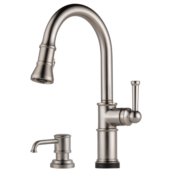 Brizo Artesso 64025LF Single Handle Pull-Down Kitchen Faucet with SmartTouch(R) Technology, stainless - view 2