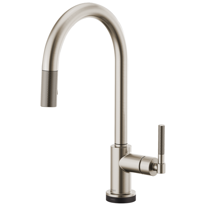Brizo Litze 64043LF SmartTouch Pull-Down Kitchen Faucet with Arc Spout and Knurled Handle, stainless