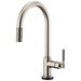 Brizo Litze 64043LF SmartTouch Pull-Down Kitchen Faucet with Arc Spout and Knurled Handle, stainless