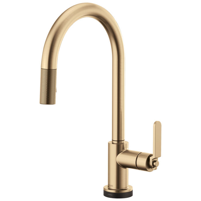 Brizo Litze 64044LF SmartTouch Pull-Down Kitchen Faucet with Arc Spout and Industrial Handle