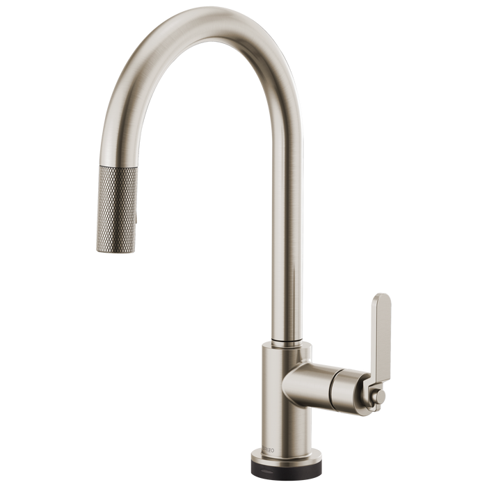 Brizo Litze 64044LF SmartTouch Pull-Down Kitchen Faucet with Arc Spout and Industrial Handle