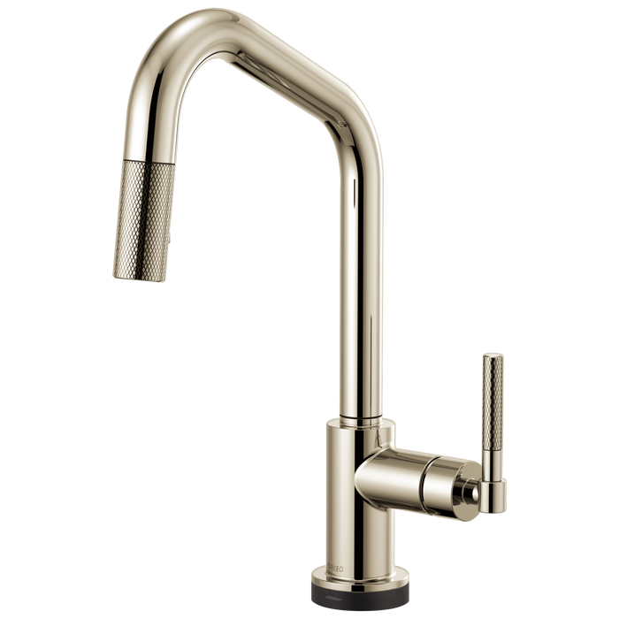 Brizo Litze 64063LF SmartTouch Pull-Down Kitchen Faucet with Angled Spout and Knurled Handle