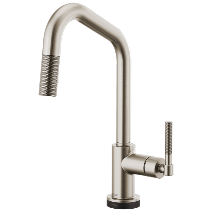 Brizo Litze 64063LF SmartTouch Pull-Down Kitchen Faucet with Angled Spout and Knurled Handle