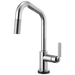 Brizo Litze 64064LF SmartTouch Pull-Down Kitchen Faucet with Angled Spout and Industrial Handle, chrome