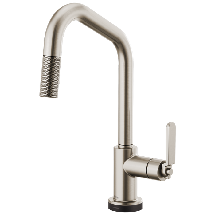 Brizo Litze 64064LF SmartTouch Pull-Down Kitchen Faucet with Angled Spout and Industrial Handle, stainless