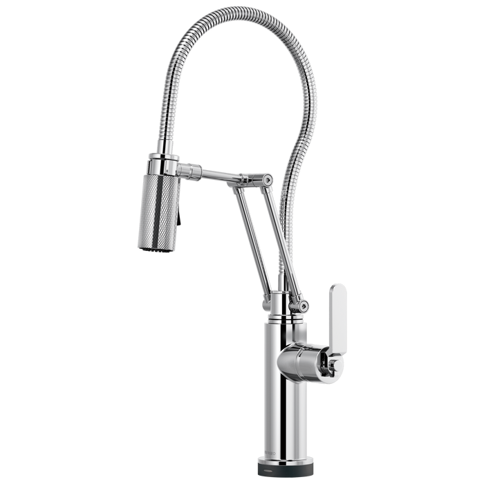 Brizo Litze 64144LF SmartTouch Articulating Kitchen Faucet With Finished Hose