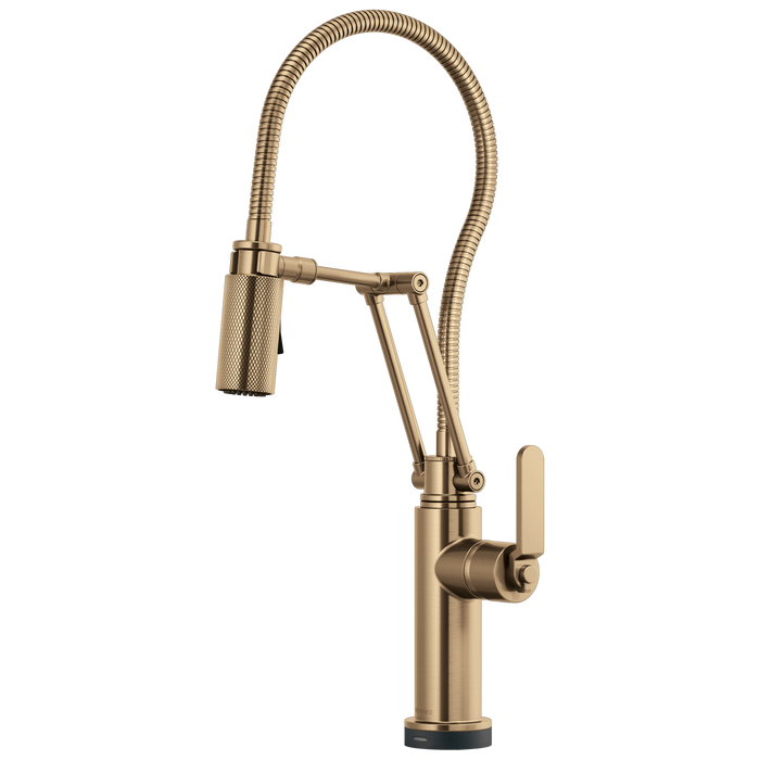 Brizo Litze 64144LF SmartTouch Articulating Kitchen Faucet With Finished Hose