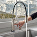 Brizo Artesso 64225LF Single Handle Articulating Kitchen Faucet with SmartTouch Technology, stainless - view 3