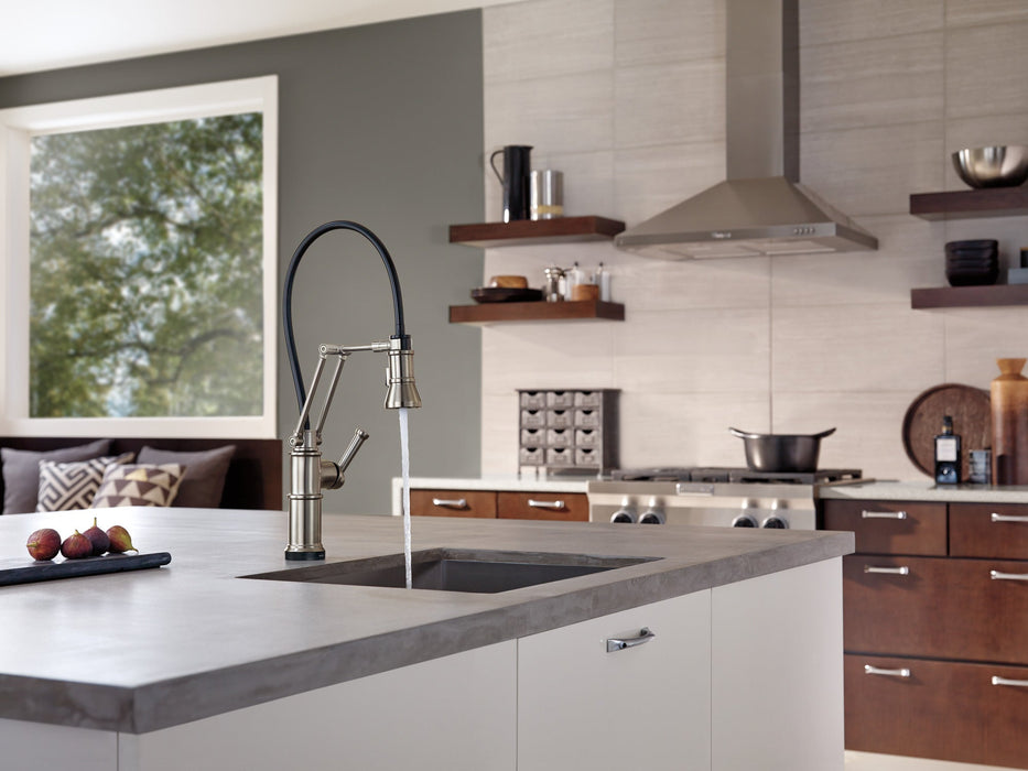 Brizo Artesso 64225LF Single Handle Articulating Kitchen Faucet with SmartTouch Technology