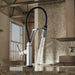Brizo Litze 64243LF SmartTouch Articulating Kitchen Faucet with Knurled Handle, chrome - view 3