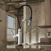 Brizo Litze 64243LF SmartTouch Articulating Kitchen Faucet with Knurled Handle, chrome - view 5