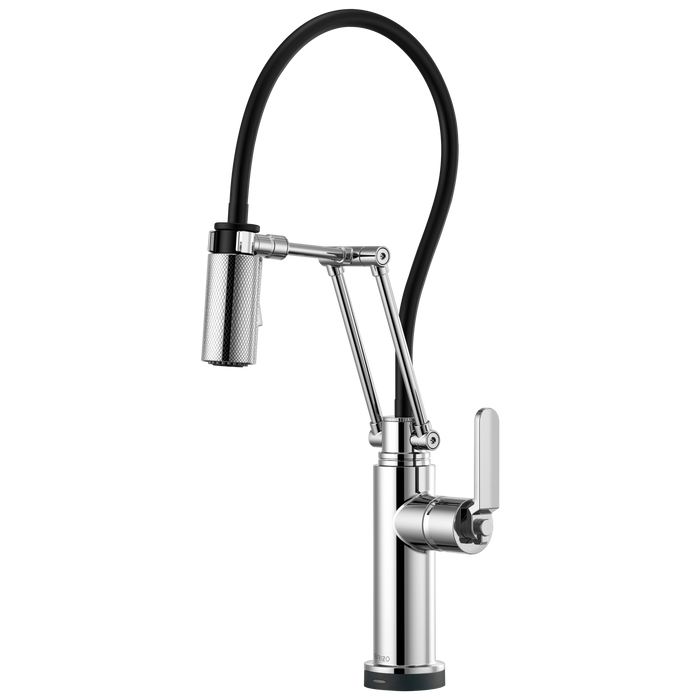 Brizo Litze: SmartTouch Articulating Kitchen Faucet with Industrial Handle