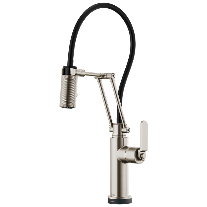 Brizo Litze: SmartTouch Articulating Kitchen Faucet with Industrial Handle