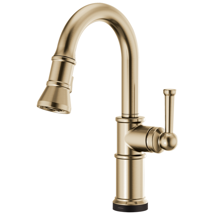 Brizo Artesso 64925LF SmartTouch Pull-Down Prep Faucet, luxe gold