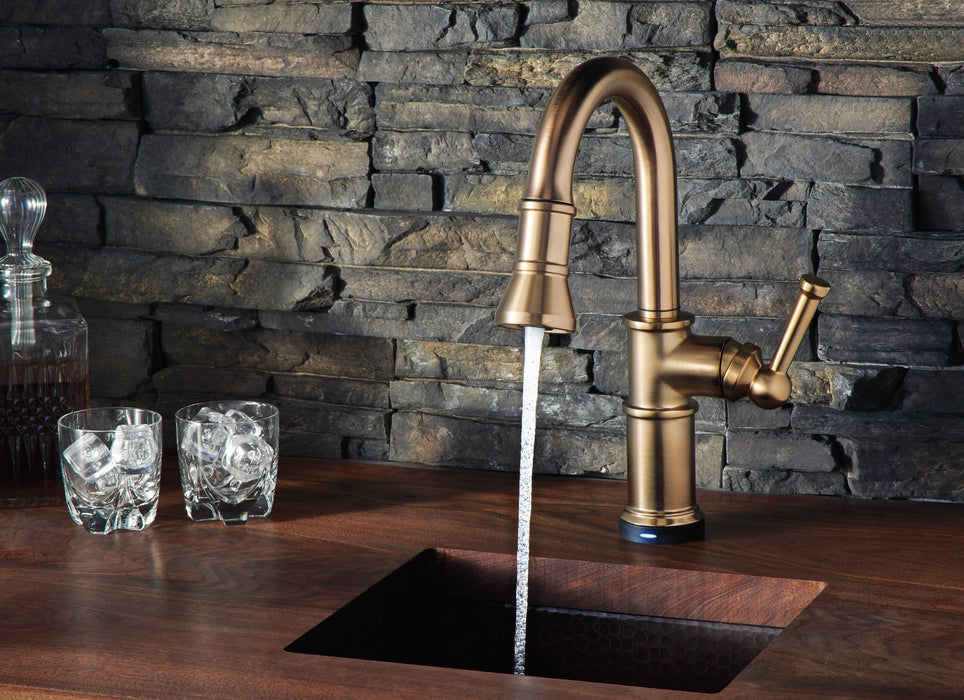 Brizo Artesso 64925LF SmartTouch Pull-Down Prep Faucet, luxe gold - view 2