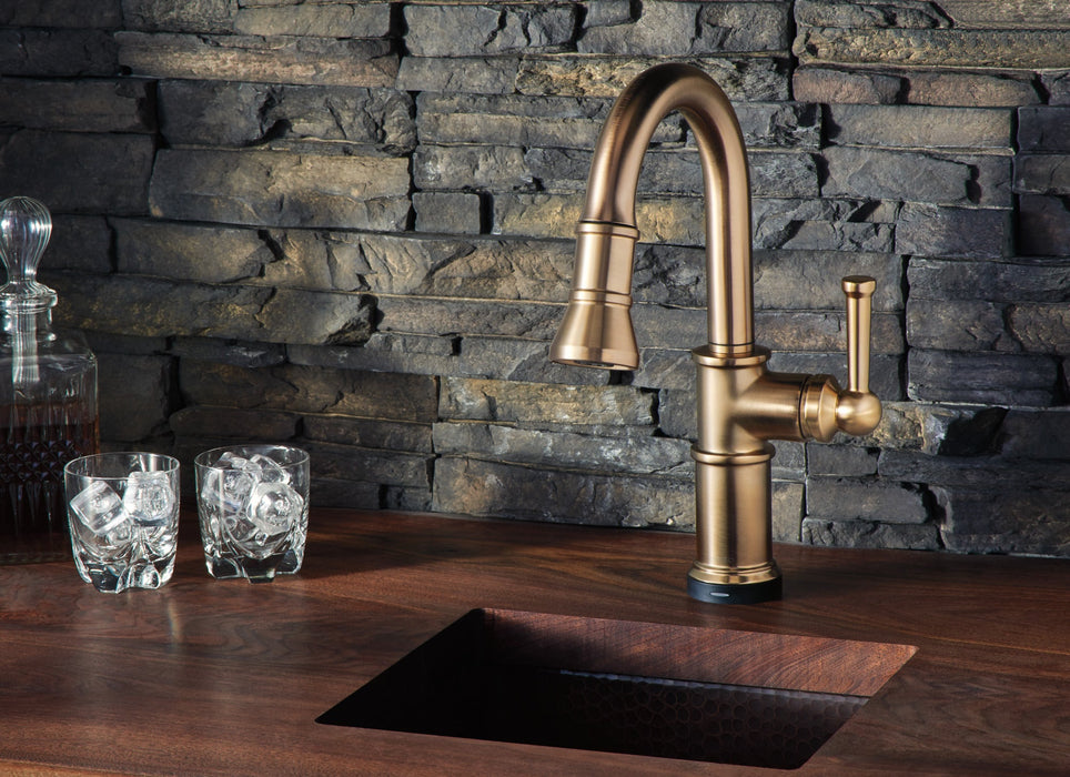 Brizo Artesso 64925LF SmartTouch Pull-Down Prep Faucet, luxe gold - view 3