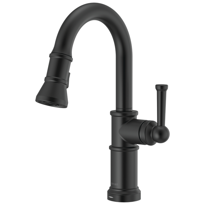 Brizo Artesso 64925LF SmartTouch Pull-Down Prep Faucet, matte black