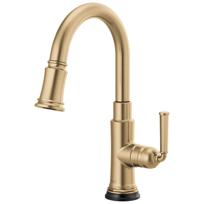 Brizo Rook 64974LF SmartTouch Pull-Down Prep Faucet, luxe gold