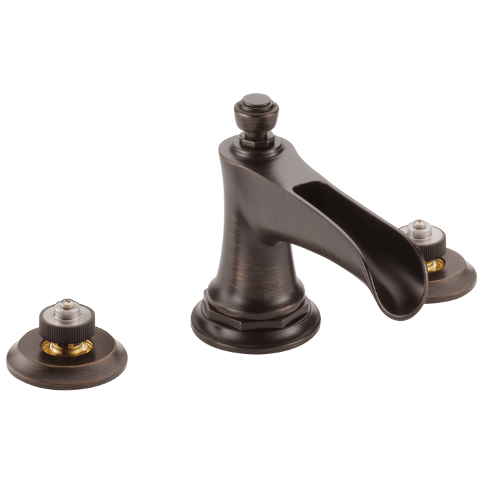 Brizo Rook 65361LF Widespread Lavatory Faucet with Channel Spout - Less Handles 1.2 GPM