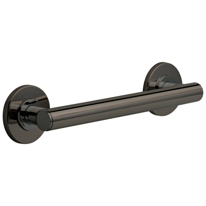 Brizo 69275 12" Linear Round Grab Bar, brilliance black onyx