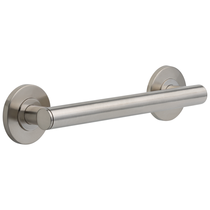 Brizo 69275 12" Linear Round Grab Bar, luxe nickel