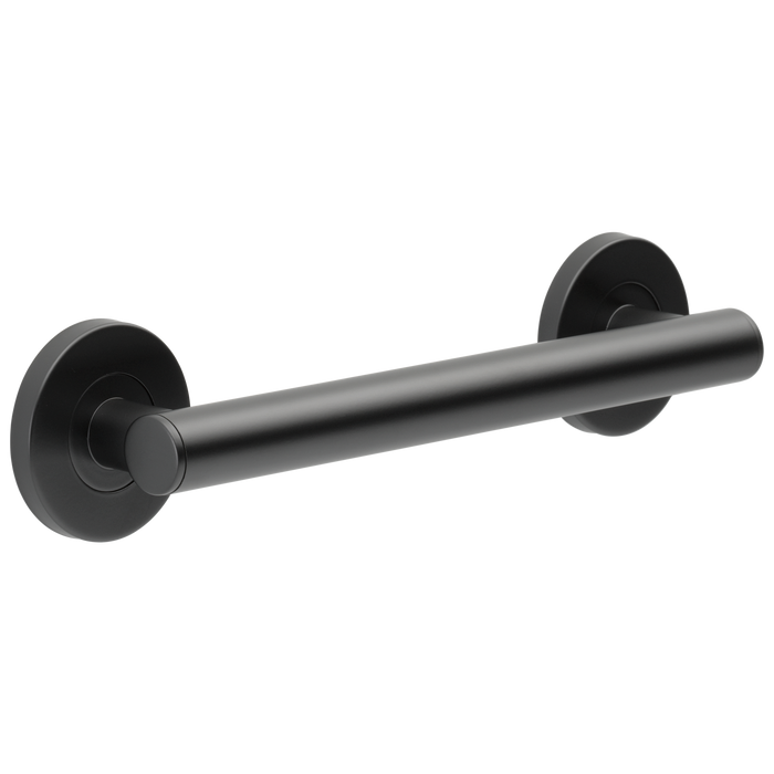 Brizo 69275 12" Linear Round Grab Bar, matte black