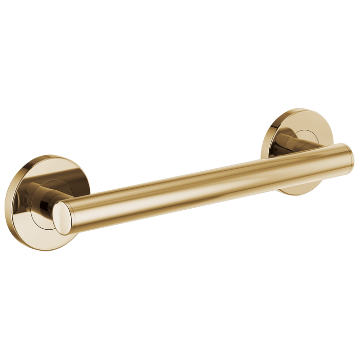 Brizo 69275 12" Linear Round Grab Bar, polished gold