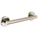 Brizo 69275 12" Linear Round Grab Bar, polished nickel
