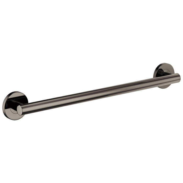Brizo 69375 24" Linear Round Grab Bar, brilliance black onyx