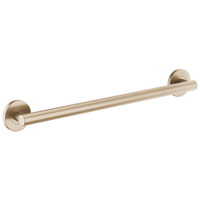 Brizo 69375 24" Linear Round Grab Bar, luxe gold